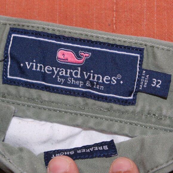 Vineyard Vines Green Lightweight Breaker Short Men's Size 32 - Picture 4 of 9